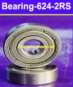 Buy 624 2RS Double Ball Bearing 4 mm ID, 13 mm OD, 5 mm Width, 2 Buna