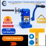 sigva coil winding machine with counter meter holding patti and gear set