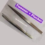 Stainless Steel Tweezer & Plucker Combo Pack Electronics Repair Eyebrow Plucker Slant Tip Puller