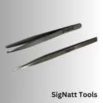 Stainless Steel Tweezer & Plucker Combo Pack Eyebrow Plucker Slant Tip Puller