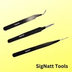 Professional Stainless Steel Tweezers Set – 3 Pieces Combo Set