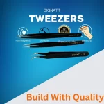 Professional Stainless Steel Tweezers Set – 3 Pieces Combo Set