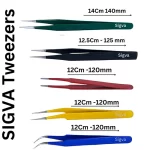 Sigva Multi colour Tweezer Series 5pc Combo Tweezers Set For Multipurpose