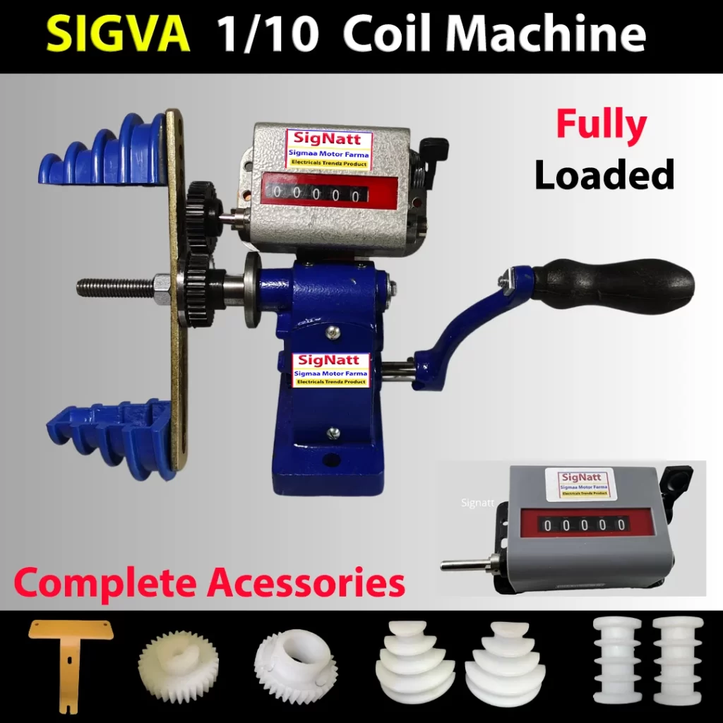 Sigva 1/10 Manual Coil Winding Machine With All Accesories