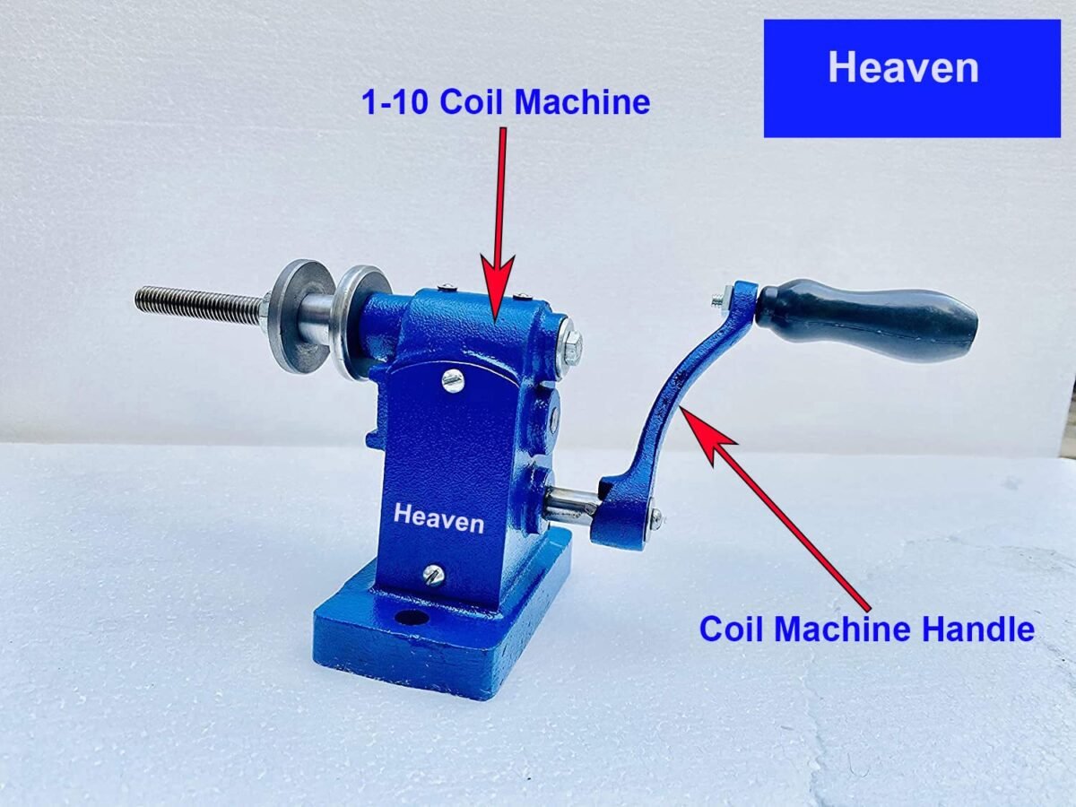 Heaven Coil Winding Machine, 1/10 Motor Coil Winding Machine with Steel Gears,