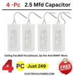 2.5 Mfd Capacitor 4pc just rs 199