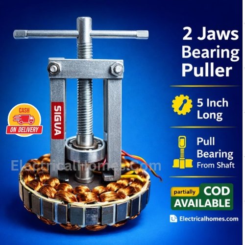 🔧 Sigva 2 Jaws Bearing Puller – Metallic 5 Inch (Heavy Duty, Silver)