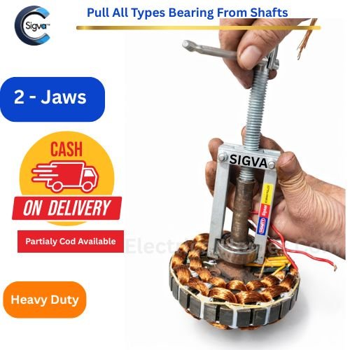 🔧 Sigva 2 Jaws Bearing Puller – Metallic 5 Inch (Heavy Duty, Silver)
