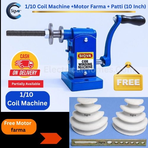 sigva coil winding machine with single phase motor winding farma patti